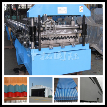 Roofing Steel Colored Corrugated Sheet roll forming machine